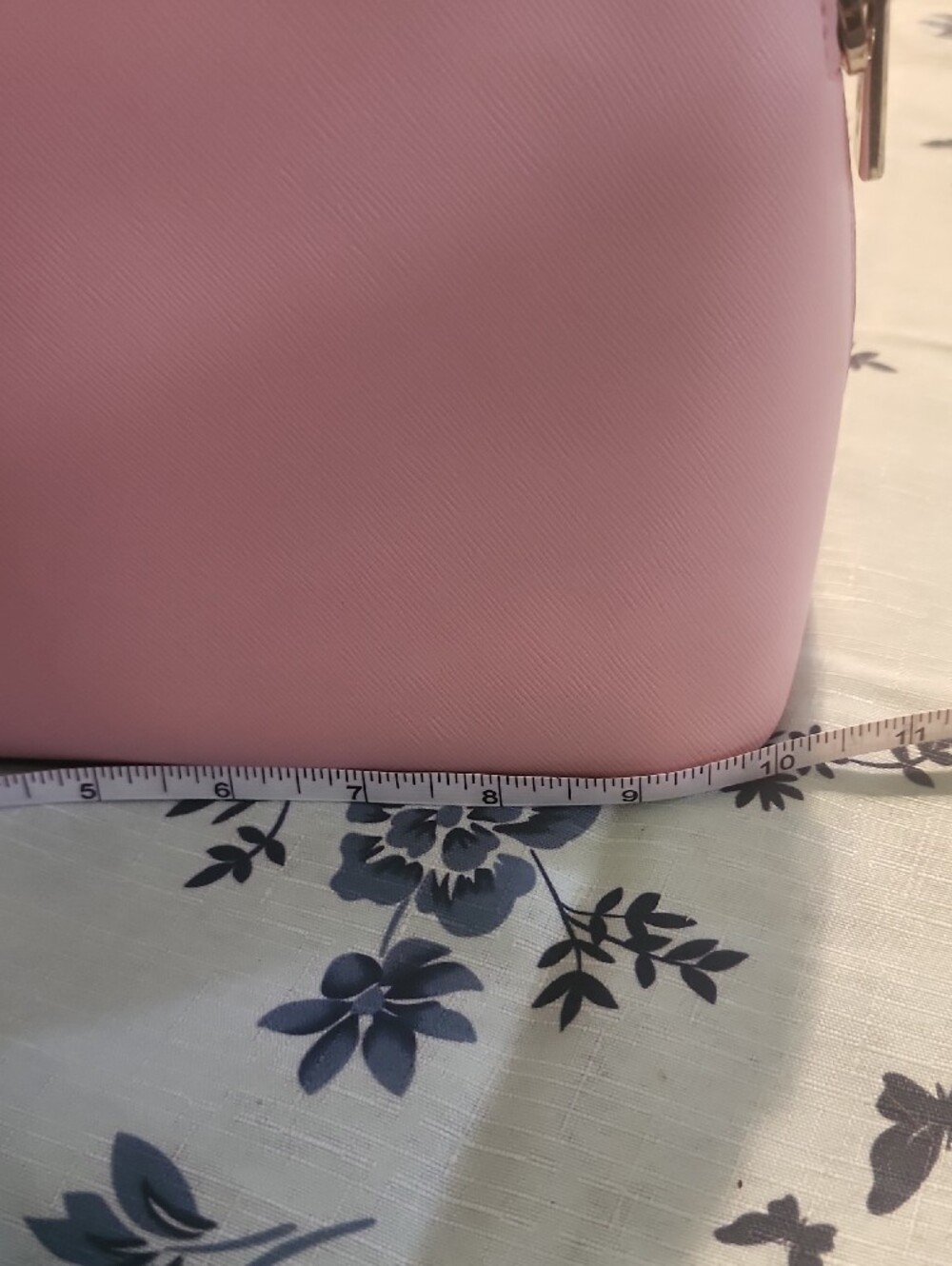 kate spade pink dome satchel with gold-tone logo - Picture 6 of 7
